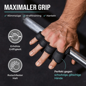 Neopren Griffpads für besseren Griff bei Klimmzügen