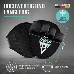 Neopren Griffpads für besseren Griff bei Klimmzügen