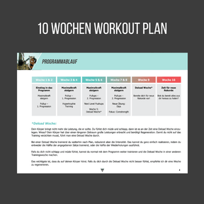 Klimmzug Trainingsplan:  Zum ersten Klimmzug in 10 Wochen