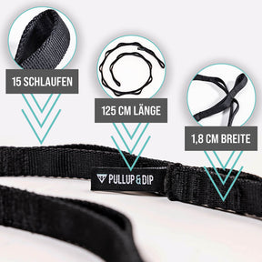 Dip Gürtel mit Kette, 3 Karabinern und einzigartigen Klappen