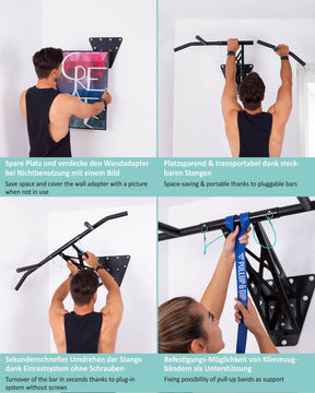 [B-Ware] Mobile Klimmzugstange und Dip-Stange für indoor und outdoor