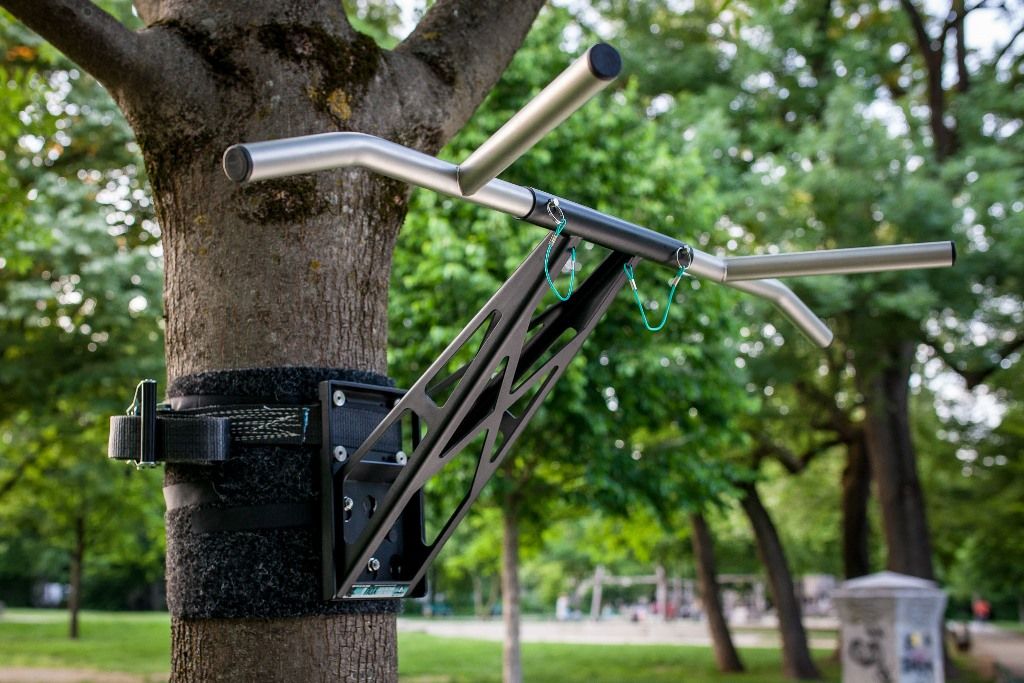 Outdoor Befestigungsset für Pullup & Dip Stange an Baum/Pfosten