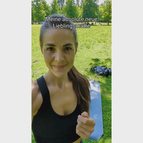 Fitnessmatte mit zwei Schichten, rutschhemmend